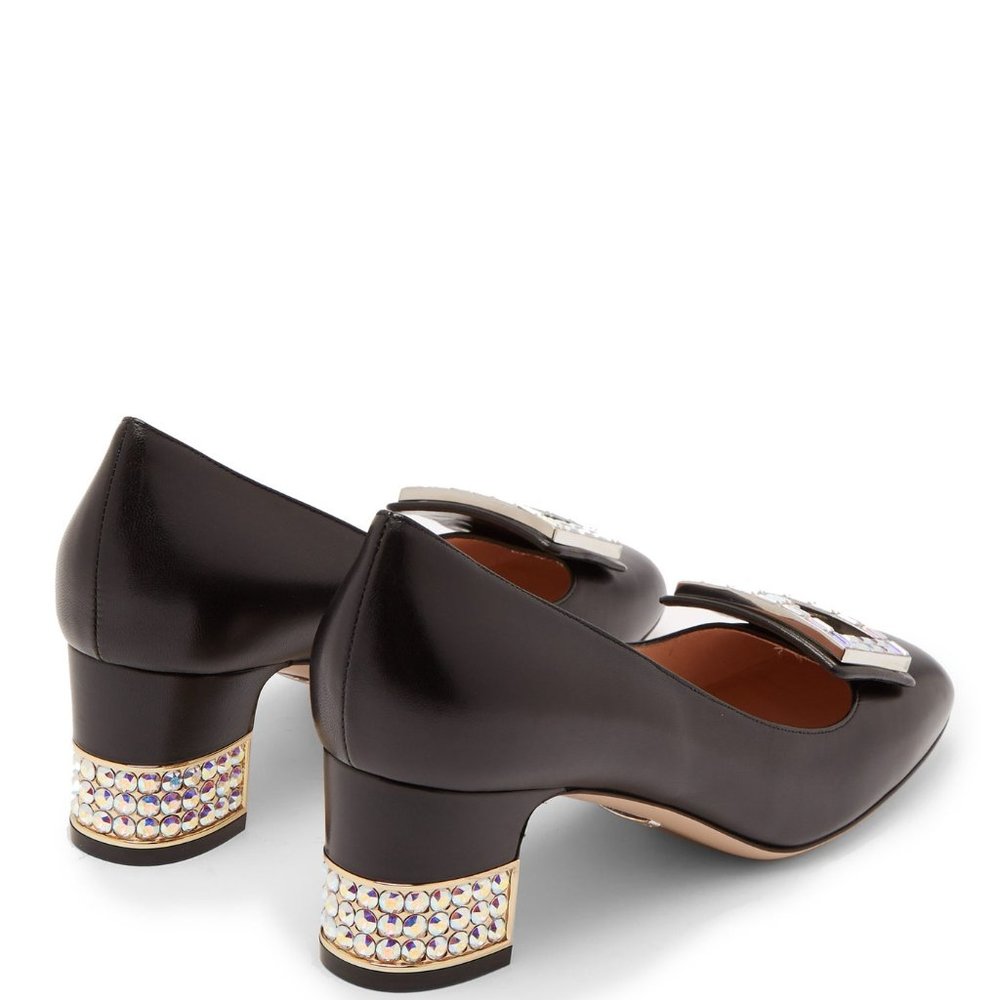 NIB Gucci Madelyn black crystal shoes IT 37 - Picture 5 of 8